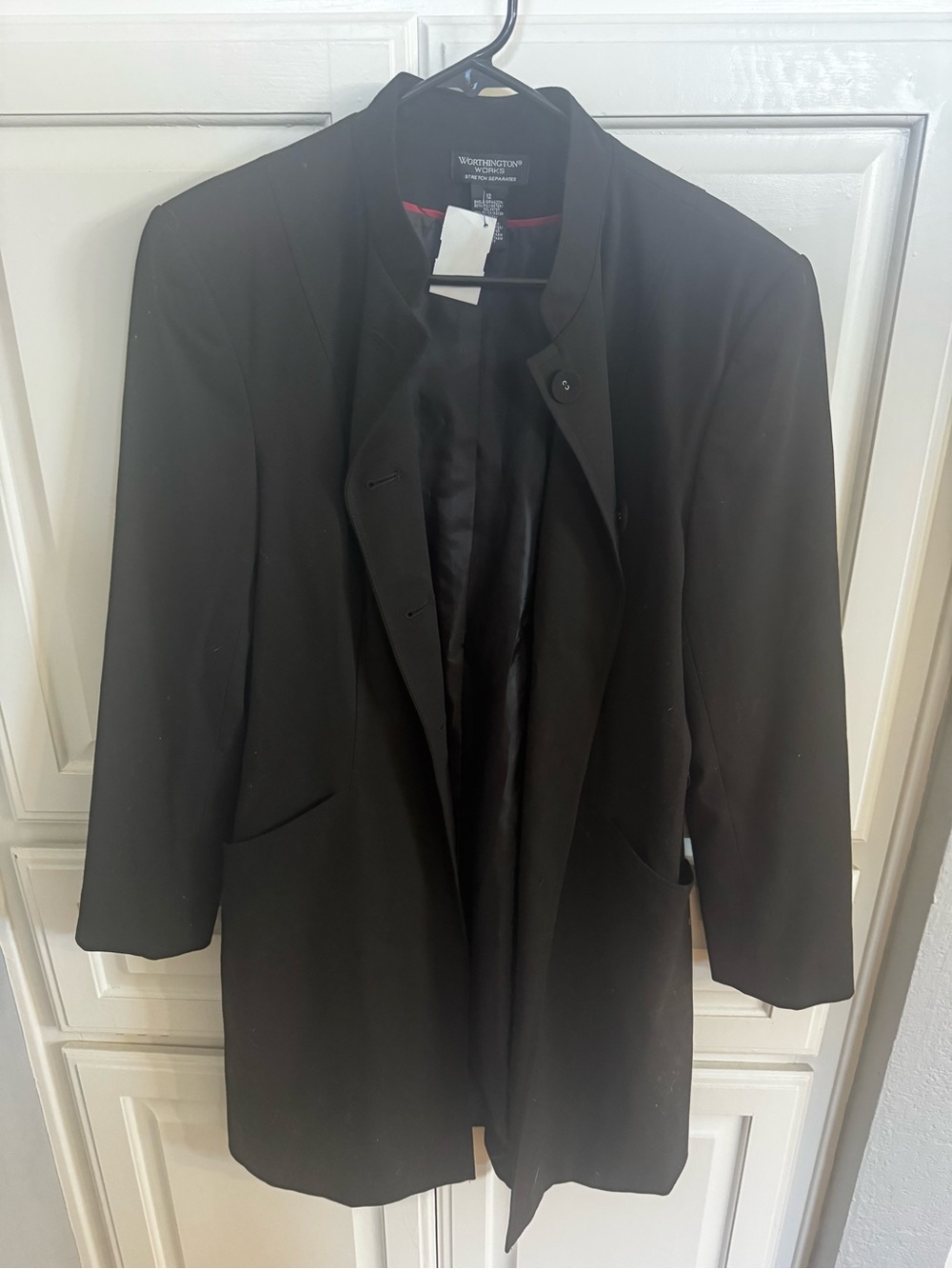 Worthington Black Men's Long Trench Coat